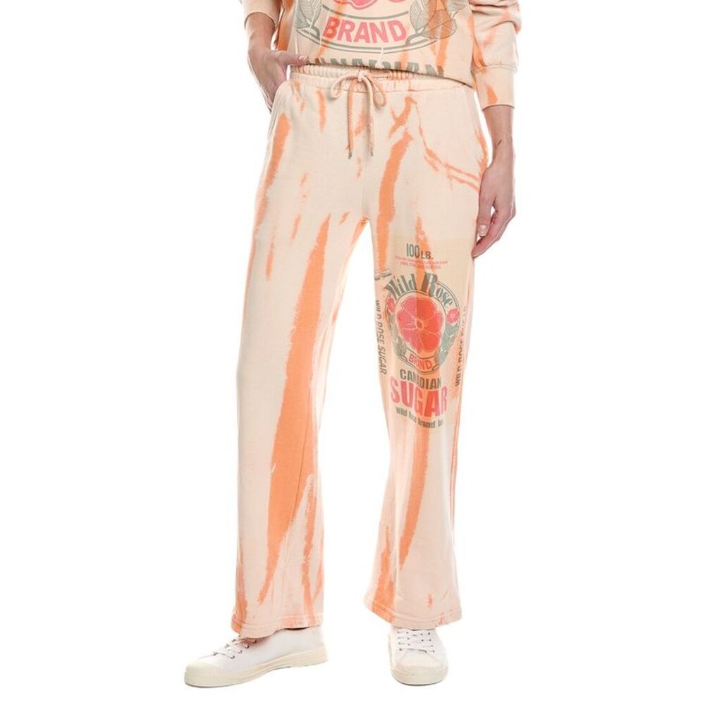 Nu Vintage Womens  Wild Rose Sweatpant, Orange